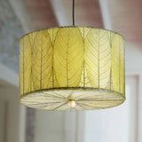 Drum Pendant 18” Leaf Lamp - Green - est. ship 5/2026
