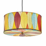 Drum Pendant 24” Leaf Lamp - Multi
