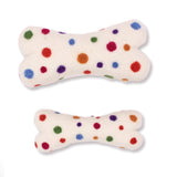 Eco Wool Dog Bone Polka Dot Small