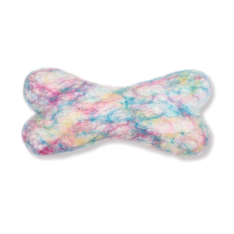 Eco Wool Dog Bone Tye Dye Small