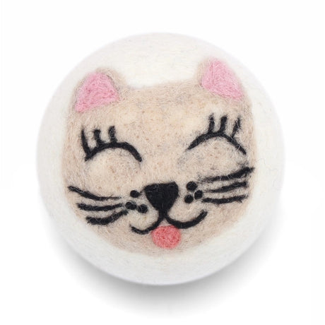 Eco Wool Dryer Ball - Cream Cat