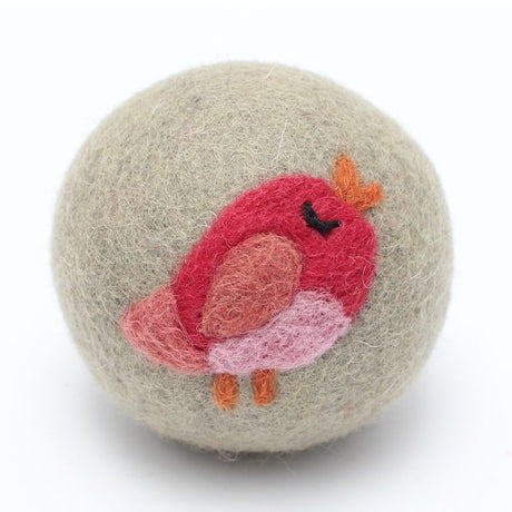 Eco Wool Dryer Ball - Red Bird