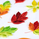 Fall Foliage Leaves Quilling Card