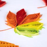 Fall Foliage Leaves Quilling Card