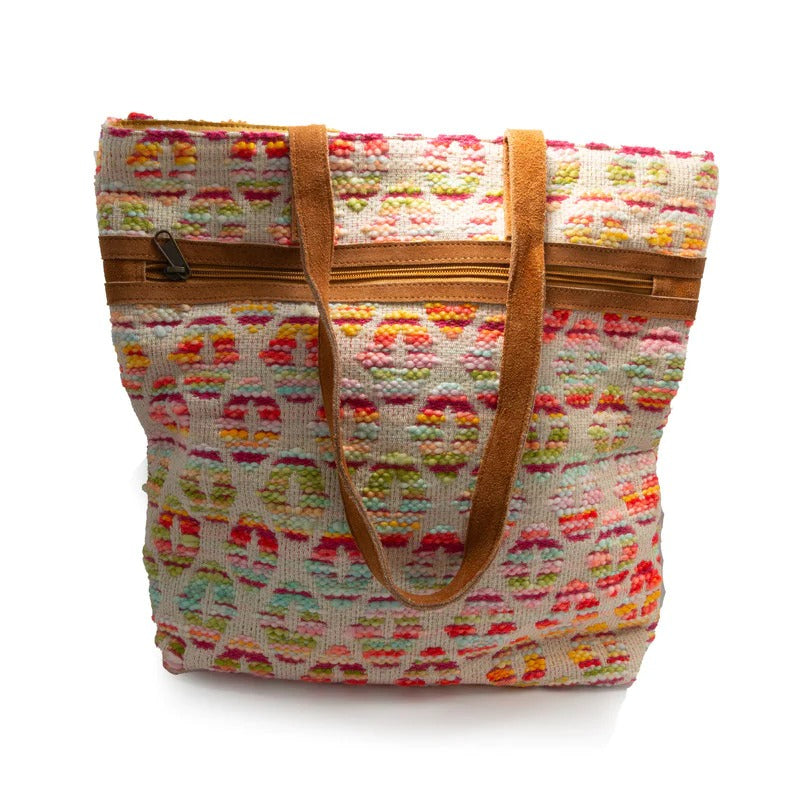 Faraway festival woven purse