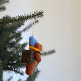 Felt Bear Trekking Ornament