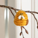 Felt Bee House Ornament