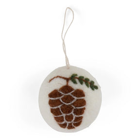 Felt Christmas Bauble - Pinecone