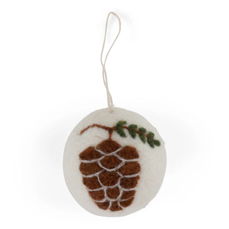 Felt Christmas Bauble - Pinecone