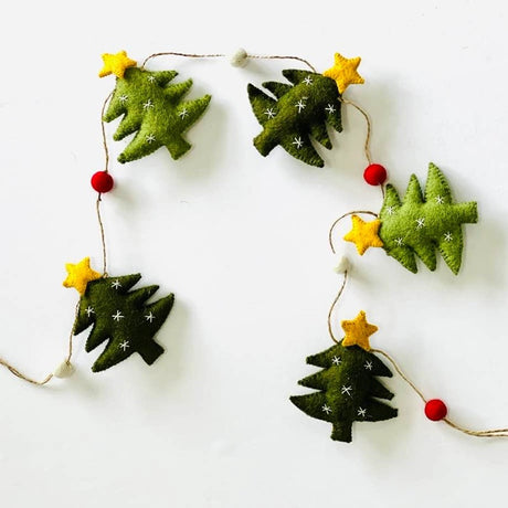 Felt Christmas Tree Garland