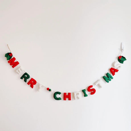 Merry Christmas Felt Garland