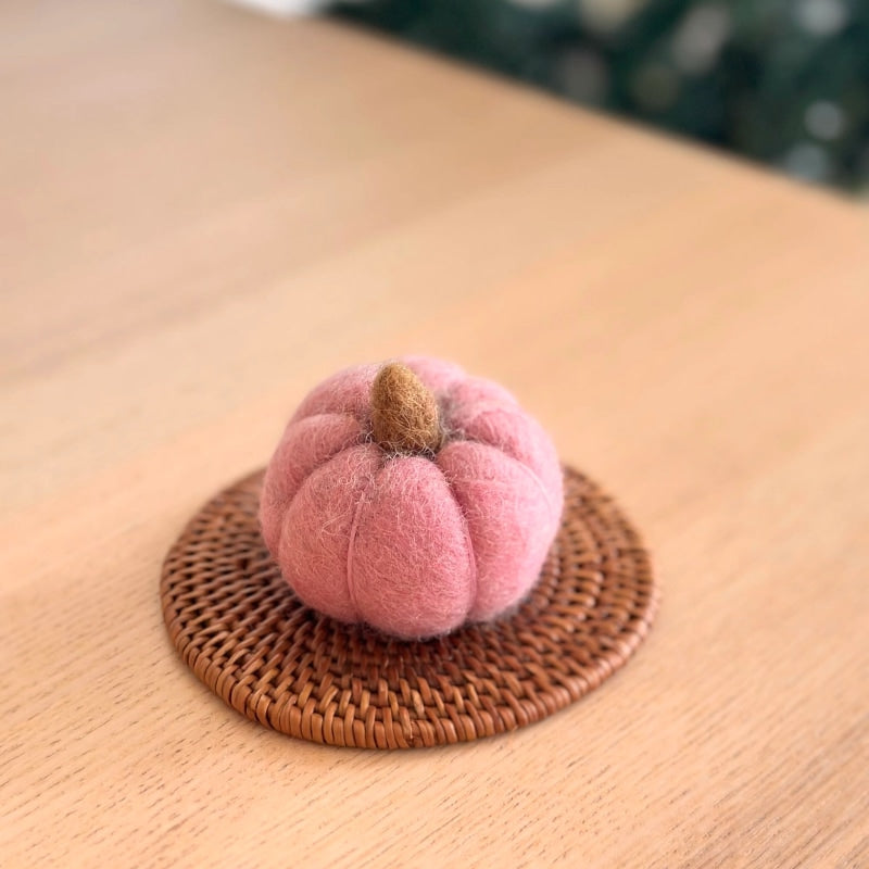Felt Mini Pumpkin - Pink