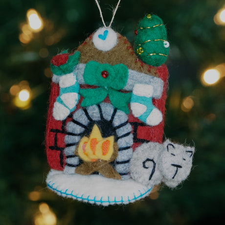 Felt Night Before Christmas Ornament
