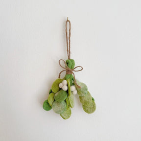 Mistletoe Sprig Felt Ornament