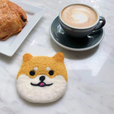 Felt Shiba Inu Dog Coasters