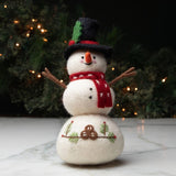 Felt Snowman with Red Scarf Large 1