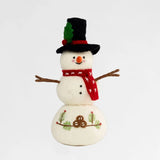 Felt Snowman with Red Scarf Large