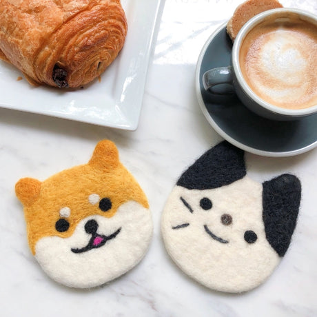 Felt Tuxedo Cat Coasters 2