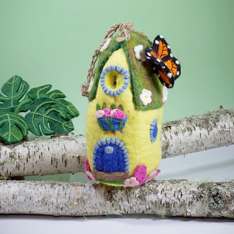 Felt Birdhouse Monarch Cottage