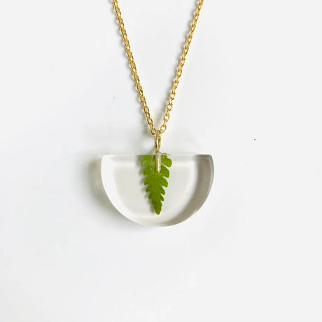 Fern Half Moon Pendant