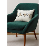 Finch Minimal Embroidered Pillow 2