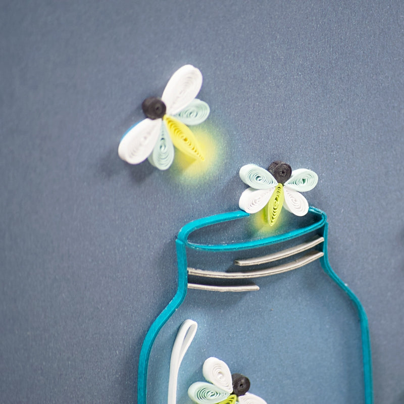Fireflies Quilling Card