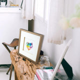 Floral Rainbow Heart Quilling Card