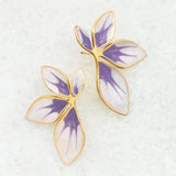 Flourish Lavender Leaf Earrings
