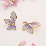 Flourish Lavender Leaf Earrings3