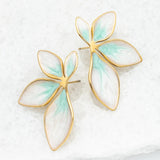 Flourish Mint Leaf Earrings