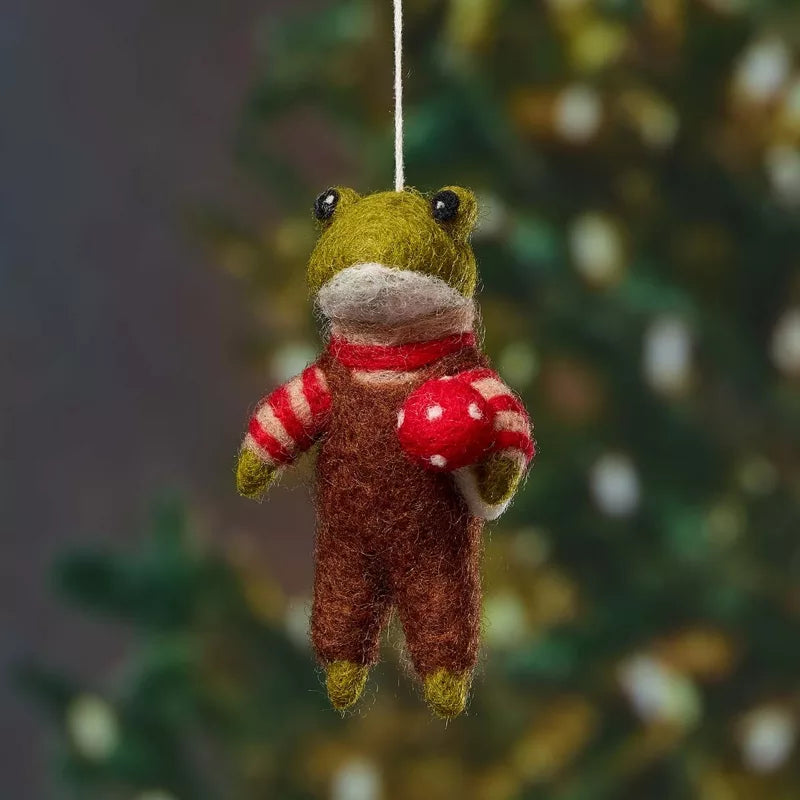 Foraging Frog Ornament