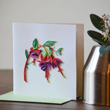 Fuchsia Quilling Card Styled