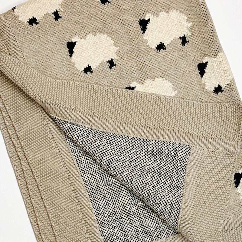 Furry Sheep Baby Blanket 1