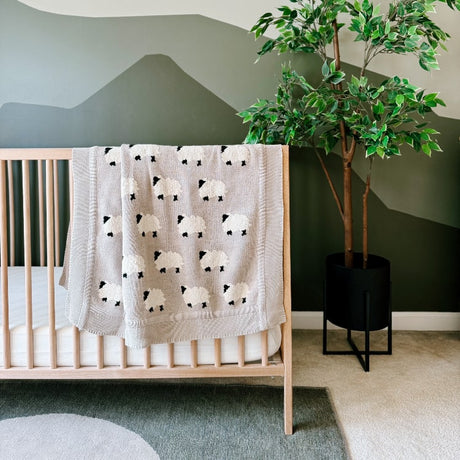 Furry Sheep Baby Blanket