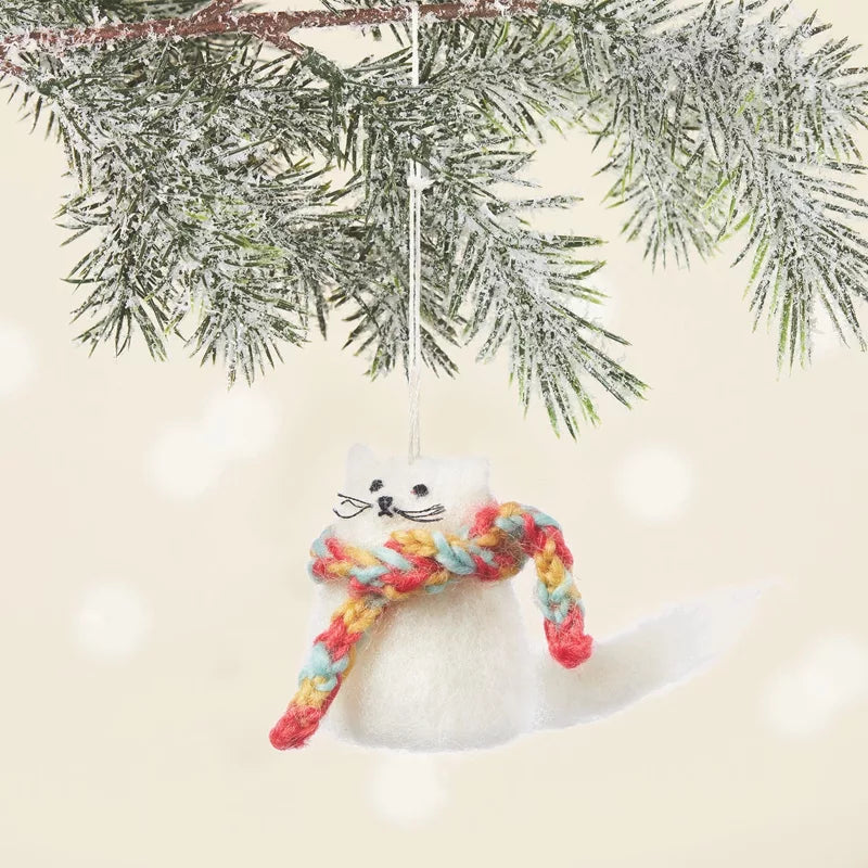 Fuzzy Kitten Ornament