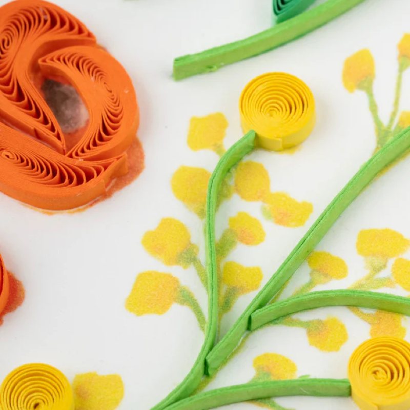Garden Heart Quilling Card