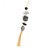 Geo Modern Necklace - Gray Scale