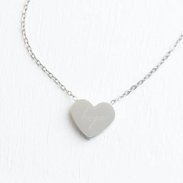 Give Hope Necklace Silver