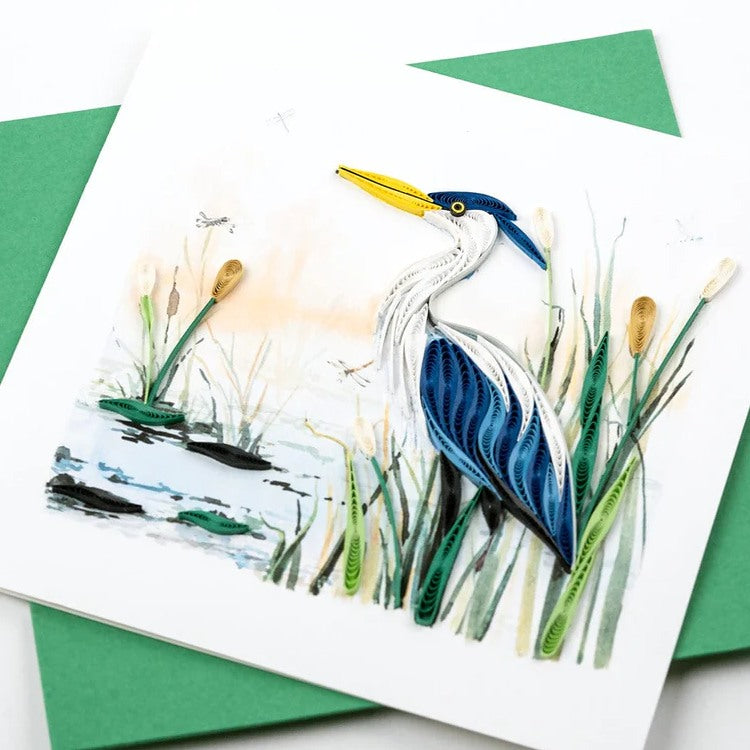 Great Blue Heron Quilling Card 2