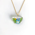 Half Moon Mixed Flower Necklace