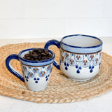 Hand-painted Ceramic Barrel Mug