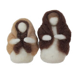 Handmade Petite Felt Nativity with Barn
