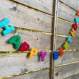 Happy Birthday Felt Letter Garland