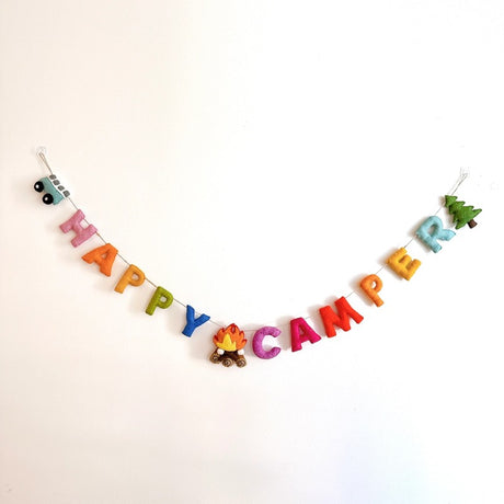 Happy Camper Felt Garland