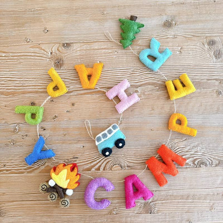 Happy Camper Felt Garland