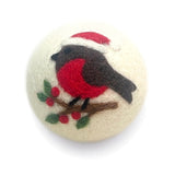 Holiday Eco Wool Dryer Ball - Holiday Bird