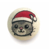 Holiday Eco Wool Dryer Ball - Holiday Cat