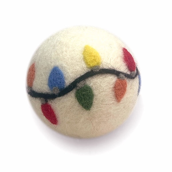 Holiday Eco Wool Dryer Ball - Holiday Lights