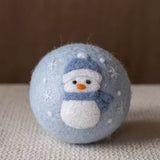 Holiday Eco Wool Dryer Ball - Snowman