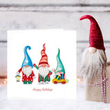 Holiday Gnomes Quilling Card styled 1